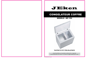 Mode d’emploi Jeken MF-150 Congélateur