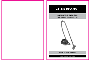 Mode d’emploi Jeken CJ093A Aspirateur