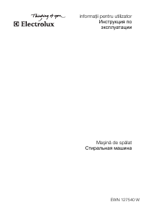 Manual Electrolux EWN127540W Mașină de spălat