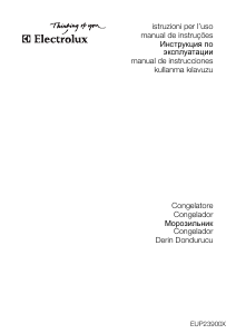 Manual de uso Electrolux EUP23900X Congelador