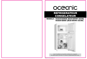 Mode d’emploi Oceanic OCEAF2D86B Réfrigérateur combiné