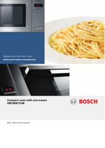 Bruksanvisning Bosch HBC86K753B Ugn