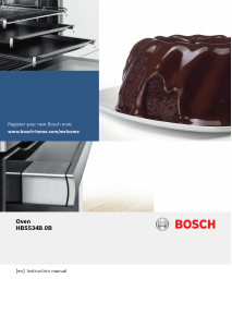 Bruksanvisning Bosch HBS534BB0B Ugn