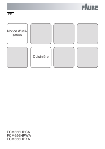 Mode d’emploi Faure FCM656HPXA Cuisinière
