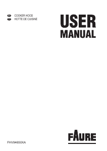 Manual Faure FHV94650XA Cooker Hood