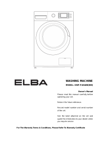 Handleiding Elba EWF-F1016IN(WH) Wasmachine