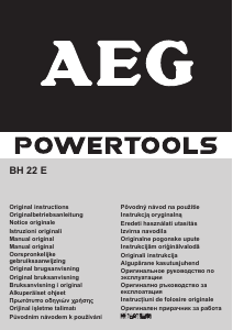 Manual de uso AEG BH 22 E Martillo perforador