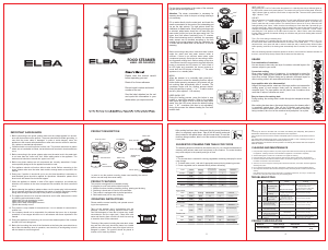 Handleiding Elba EFS-F6024D(SS) Stoomkoker