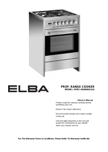 Manual Elba EPRC-A6456GE(SS) Range