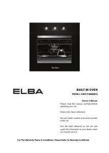 Manual Elba EBO-F5660(BK) Oven