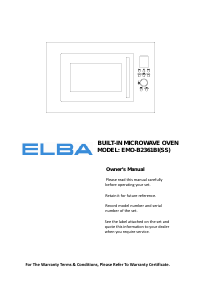 Handleiding Elba EMO-B2361BI(SS) Oven