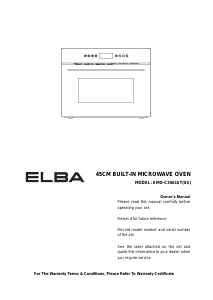 Handleiding Elba EMO-C3561ST(SS) Oven