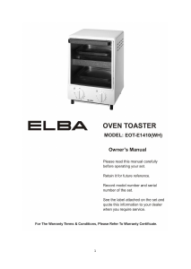 Handleiding Elba EOT-E1410(WH) Oven