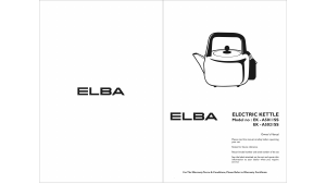 Manual Elba EK-A5011(SS) Kettle