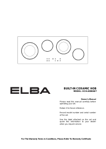 Manual Elba ECH-A9004ST Hob