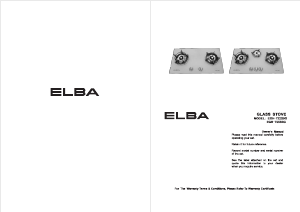 Manual Elba EGH-7222BG Hob