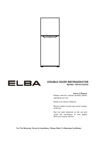 Handleiding Elba ULTIMO ER-G3125(SV) Koel-vries combinatie