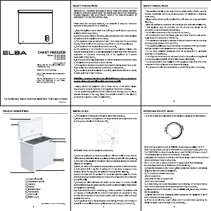 Handleiding Elba ARTICO EF-E2620(GR) Vriezer