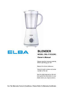 Handleiding Elba EBL-F1533(GR) Blender