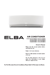 Handleiding Elba EAC-E1054I(WH) Airconditioner