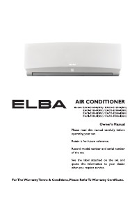 Handleiding Elba EAC-E1554I(WH) Airconditioner