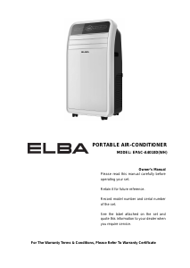 Handleiding Elba EPAC-A4010D(WH) Airconditioner