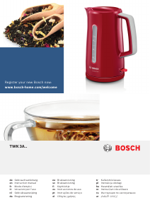 Kullanım kılavuzu Bosch TWK3A017 Çaydanlık