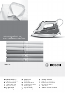 Kullanım kılavuzu Bosch TDA752422V Ütü