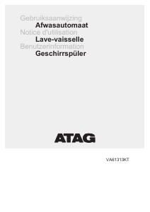 Bedienungsanleitung ATAG VA61313KT Geschirrspüler