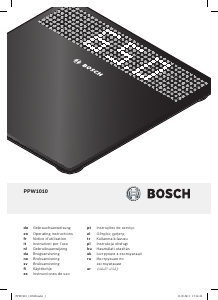 Handleiding Bosch PPW1010 AxxenceCrystal Weegschaal