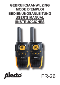 Handleiding Alecto FR-26 Walkie-talkie