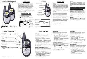 Handleiding Alecto FR-38+ Walkie-talkie