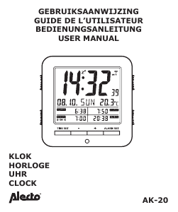 Handleiding Alecto AK-20 Wekkerradio