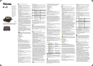 Mode d’emploi Tristar IK-6178 Table de cuisson