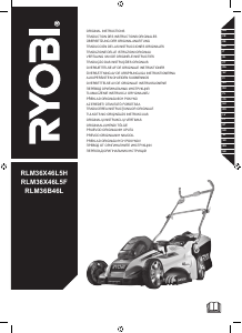 Manual de uso Ryobi RLM36B46L Cortacésped