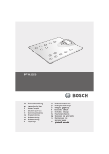 Kullanım kılavuzu Bosch PPW2250 AxxenceClassic Banyo tartısı