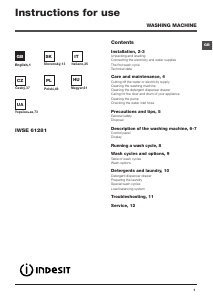 Manuale Indesit IWSE 61281 C ECO EU Lavatrice