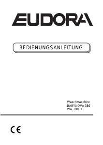 Bedienungsanleitung Eudora Babynova 380 Waschmaschine