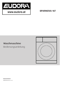 Bedienungsanleitung Eudora Sparnova 167 Waschmaschine