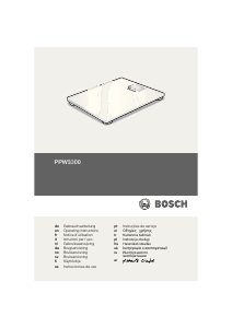 Brugsanvisning Bosch PPW3300 AxxenceSlimLine Personvægt