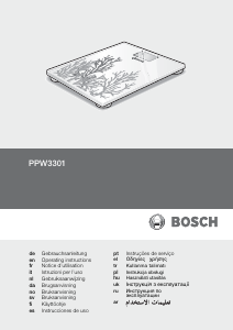 Manual de uso Bosch PPW3301 AxxenceSlimLine Báscula