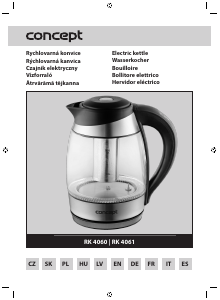 Bruksanvisning Concept RK 4060 Vattenkokare