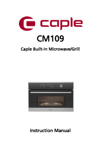 Bruksanvisning Caple Sense CM109 Mikrovågsugn
