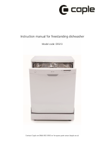 Manual Caple DF610 Dishwasher