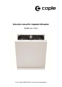 Manual Caple Di624 Dishwasher