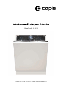 Manual Caple Di628 Dishwasher