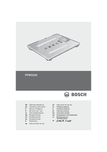 Kullanım kılavuzu Bosch PPW3320 AxxenceSlimLine Analysis Banyo tartısı