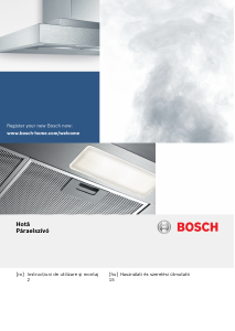 Használati útmutató Bosch DWP64BC60 Páraelszívó