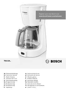 Руководство Bosch TKA3A031 Кофе-машина