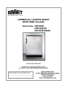 Bruksanvisning Summit SWC6GBLBIADA Vinkyl